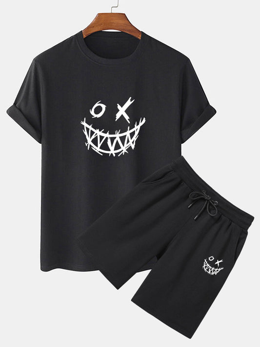 Grimace Print T-Shirt & Shorts