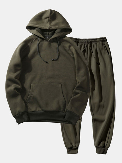 Basic Raglan Hoodies & Jogger Pants