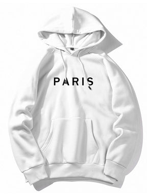 Paris Print Raglan Hoodie & Jogger Pants