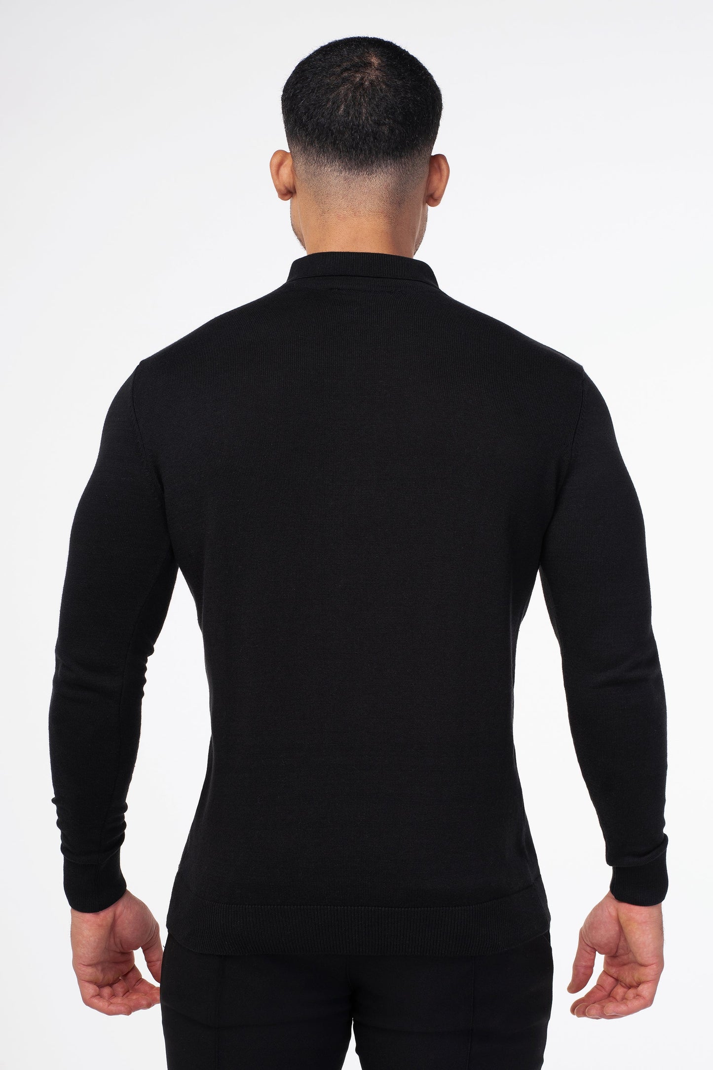 Longsleeve Polo - Black