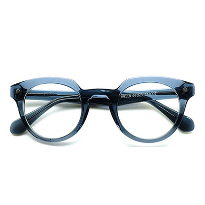 Tortoiseshell Spring Hinge Acetate Oval Eyeglasses - MyDollger