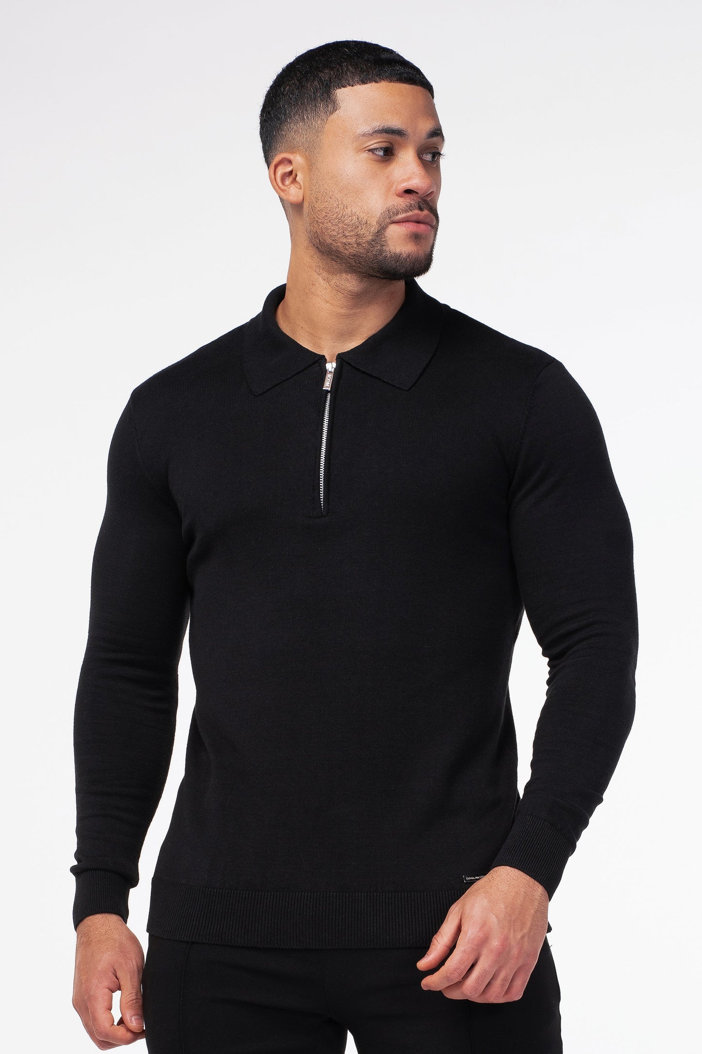 Longsleeve Polo - Black