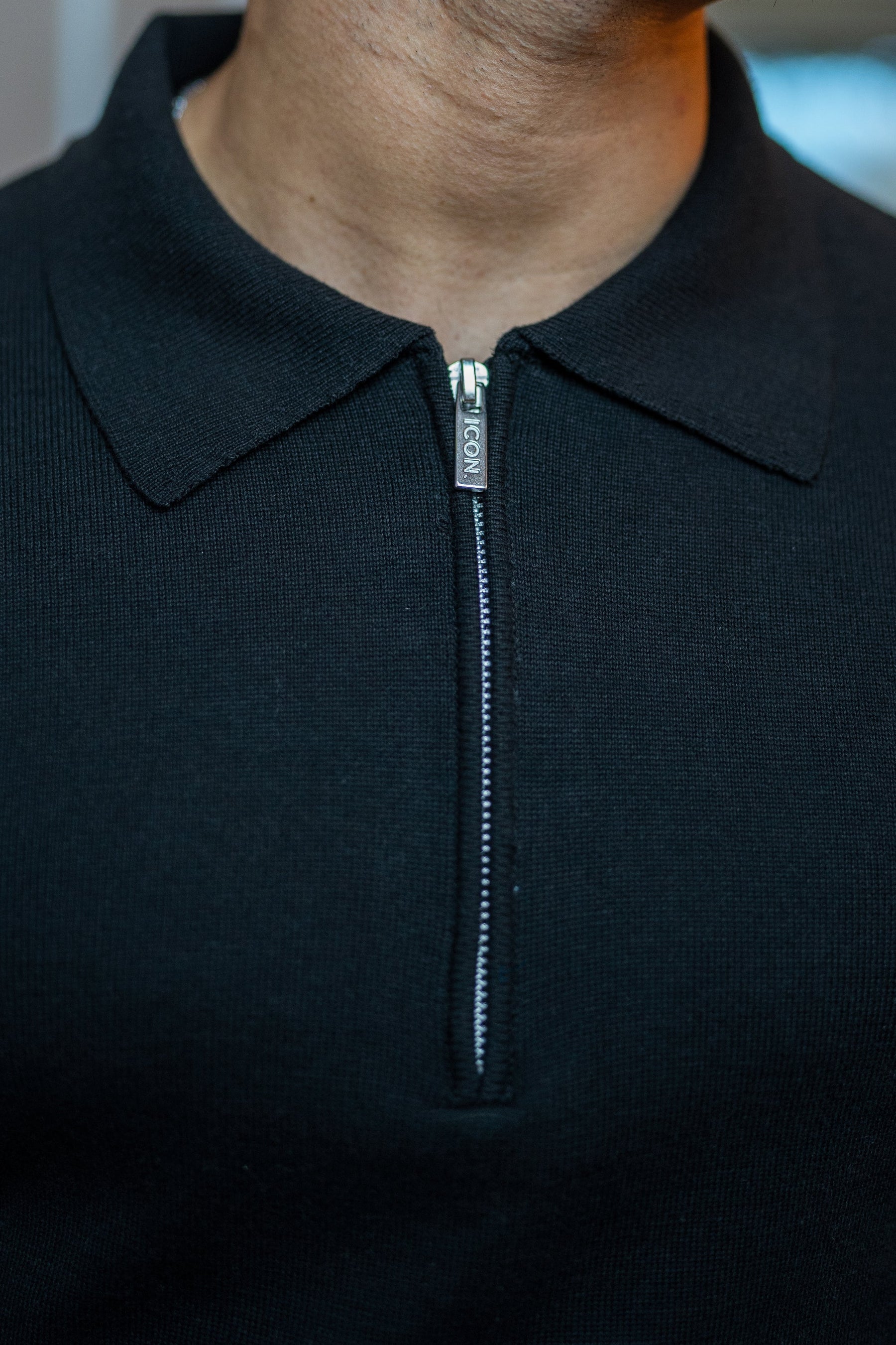 Longsleeve Polo - Black