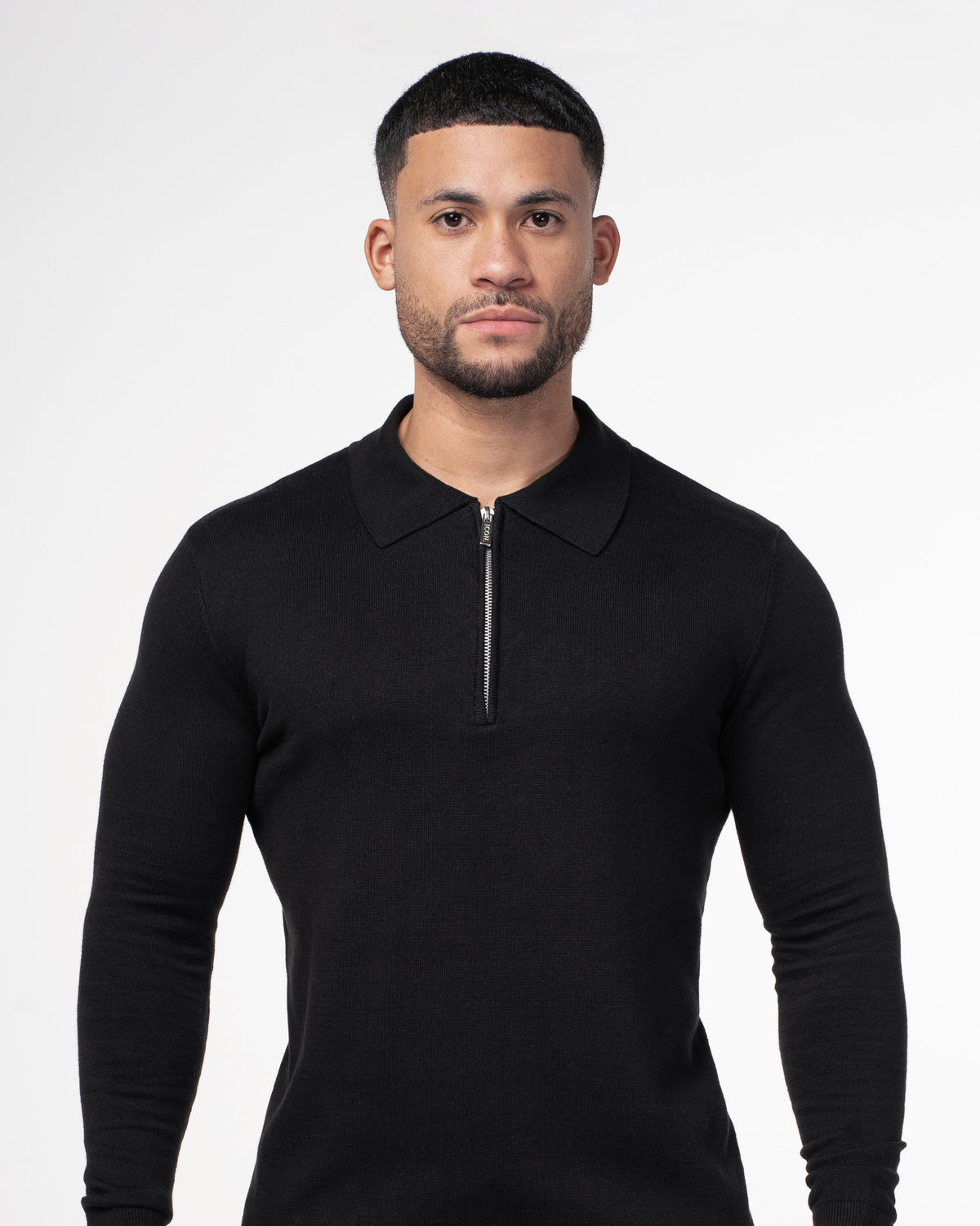 Longsleeve Polo - Black