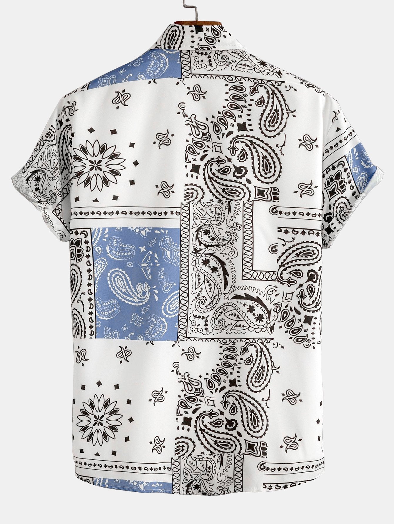 Paisley Print Button Up Shirt #Random pattern design# & Swim Shorts