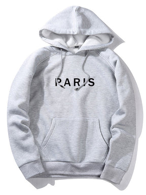 Paris Print Raglan Hoodie & Jogger Pants