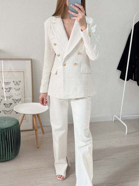 Blazer Feminino Alongado Tweed - Classic