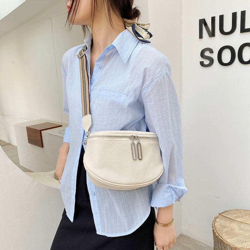 Bolsa Shoulder Bag Couro Legítimo Poly