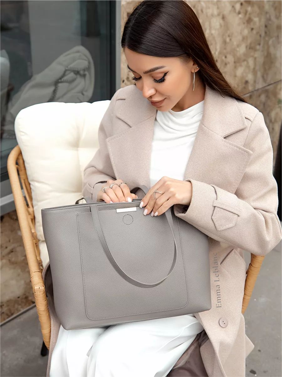 Bolsa Tote Grande Classic Couro Nice