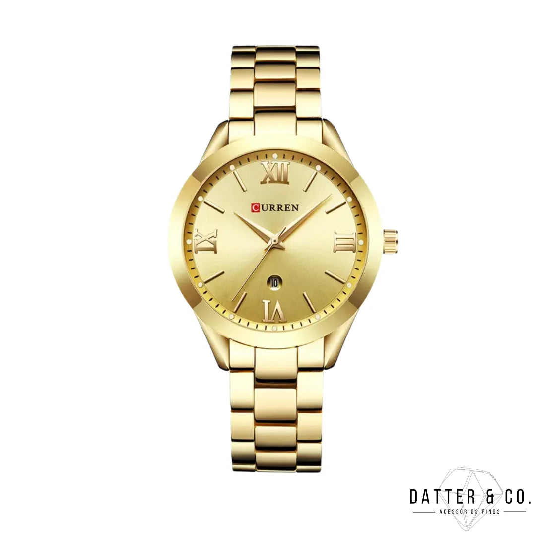 Relógio Feminino Classic - Banhado a Ouro 18k