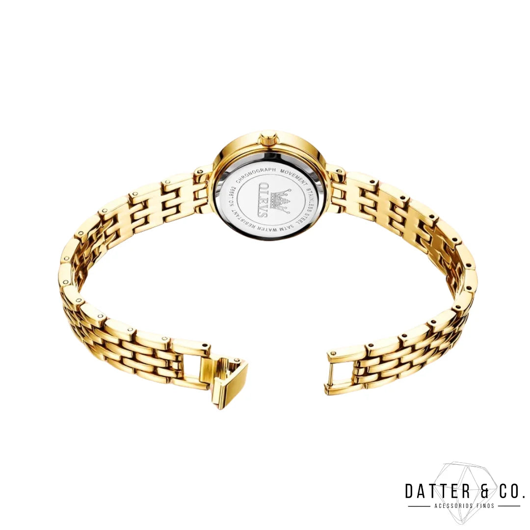 Relógio Feminino Veneza - Banhado a Ouro 18K