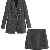 Conjunto Feminino Alfaiataria Blazer e Saia Oceane®