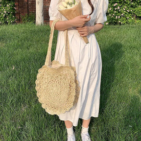 Bolsa Feminina de Ombro Redonda em Crochê  - Mila