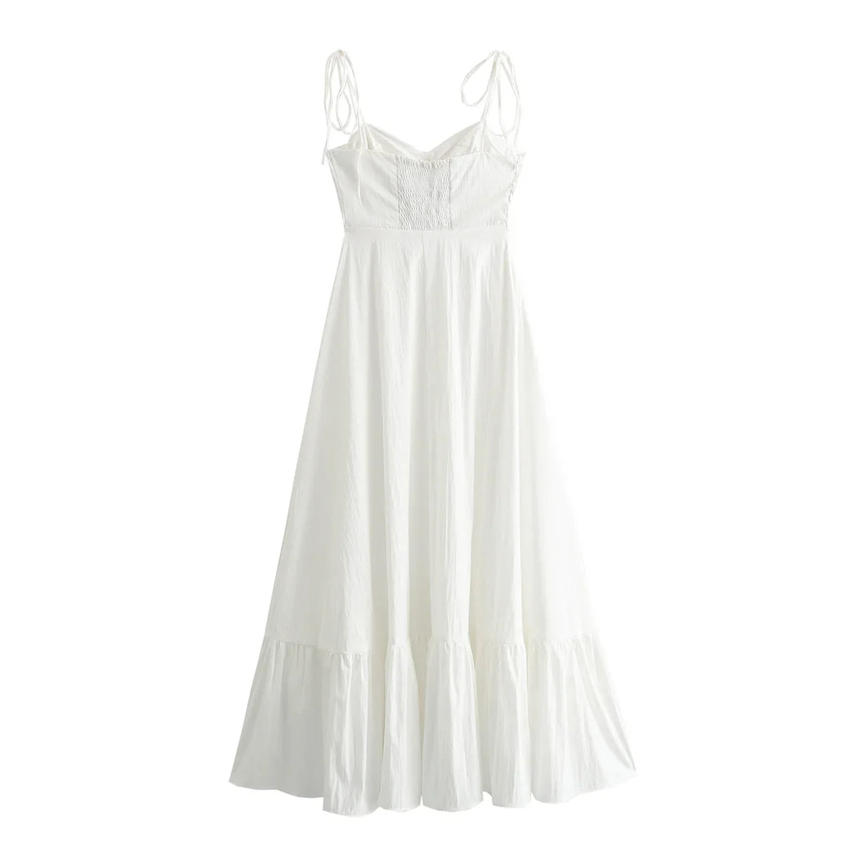 Vestido Longo Branco de Alcinha Moderna Verano