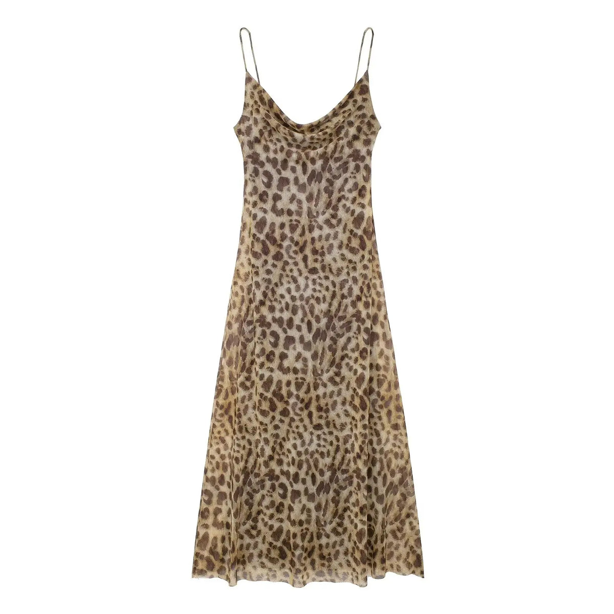 Vestido Longo de Alcinha Animal Print Oncinha Moderna Animalle