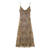 Vestido Longo de Alcinha Animal Print Oncinha Moderna Animalle