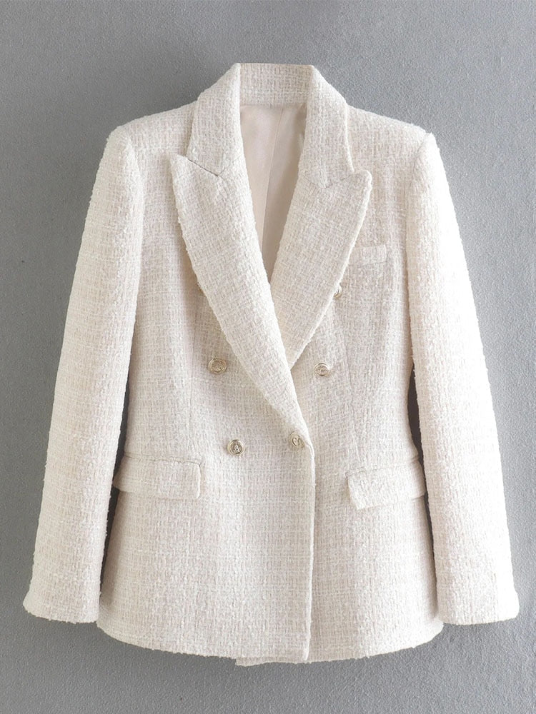 Blazer Feminino Alongado Tweed - Classic