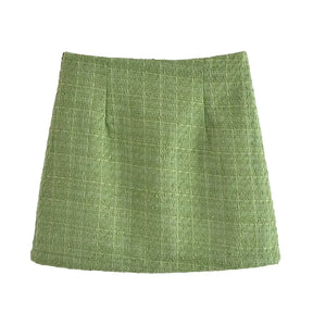 Conjunto Feminino Tweed Moderna Jade