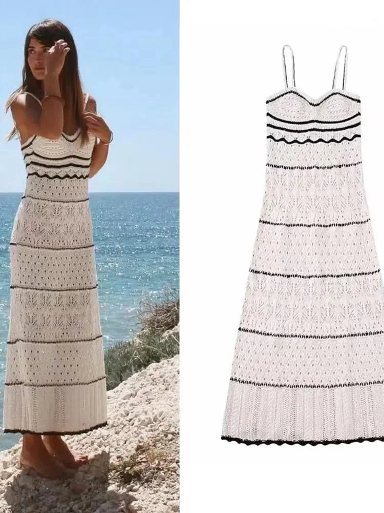 Vestido Midi Tricot Moderna Serena