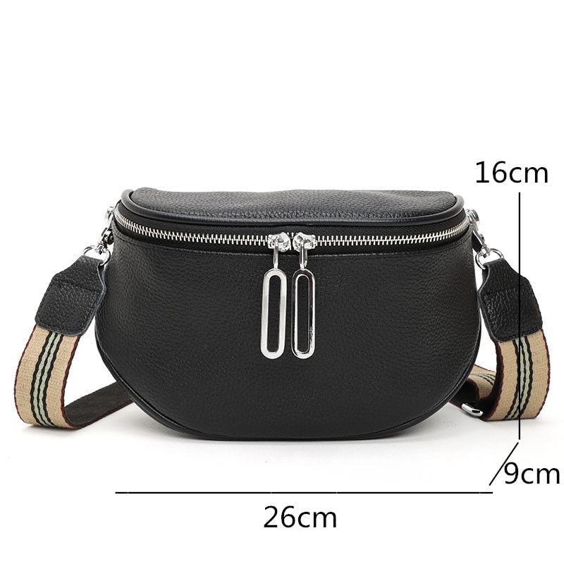 Bolsa Shoulder Bag Couro Legítimo Poly