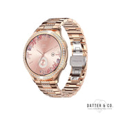 SmartWatch Feminino Cravejado - Banhado a Ouro 18K