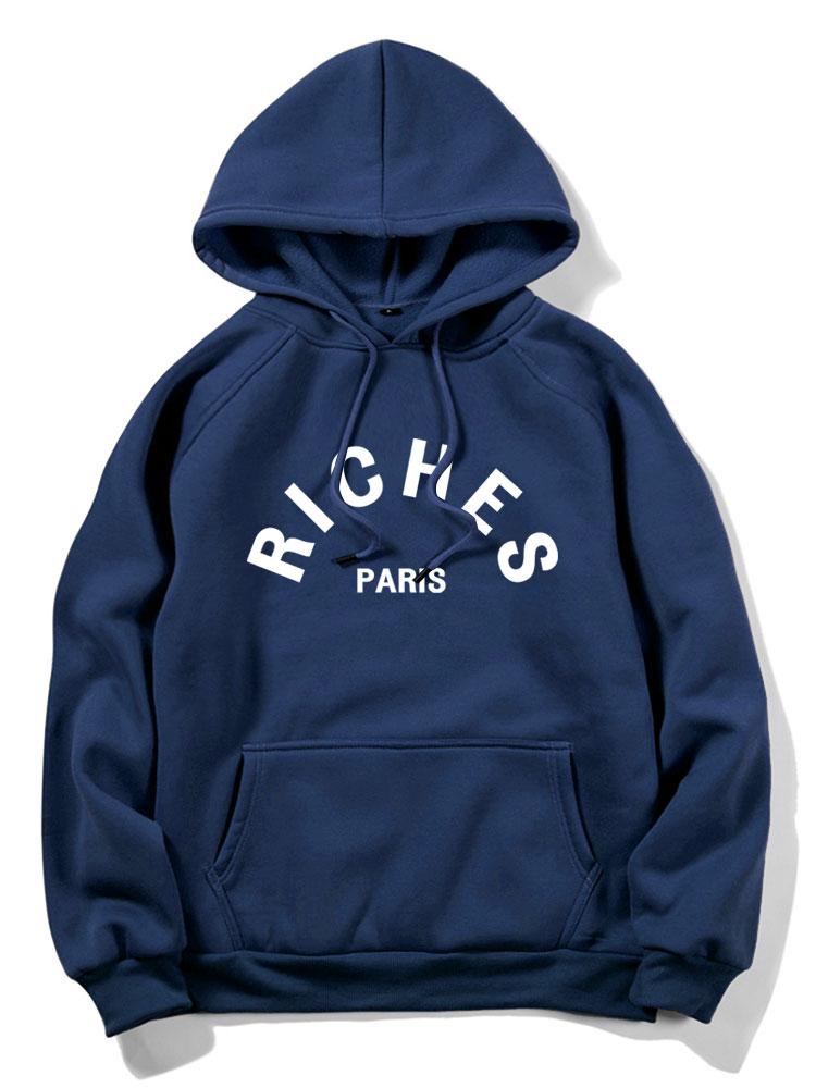 Rich Paris Print Hoodie & Jogger Pants