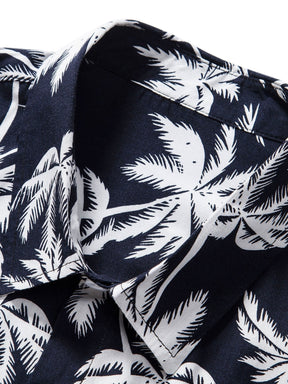 Palm Tree Print Shirt & Swim Shorts