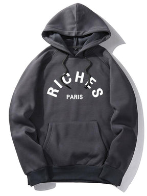 Rich Paris Print Hoodie & Jogger Pants