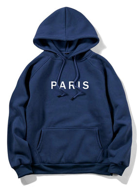 Paris Print Raglan Hoodie & Jogger Pants