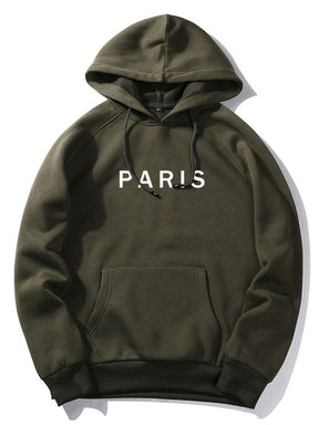 Paris Print Raglan Hoodie & Jogger Pants