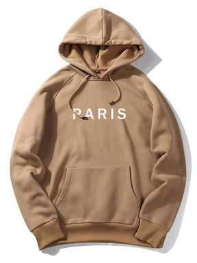 Paris Print Raglan Hoodie & Jogger Pants