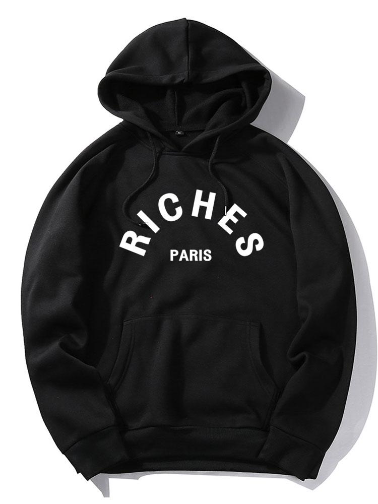 Rich Paris Print Hoodie & Jogger Pants