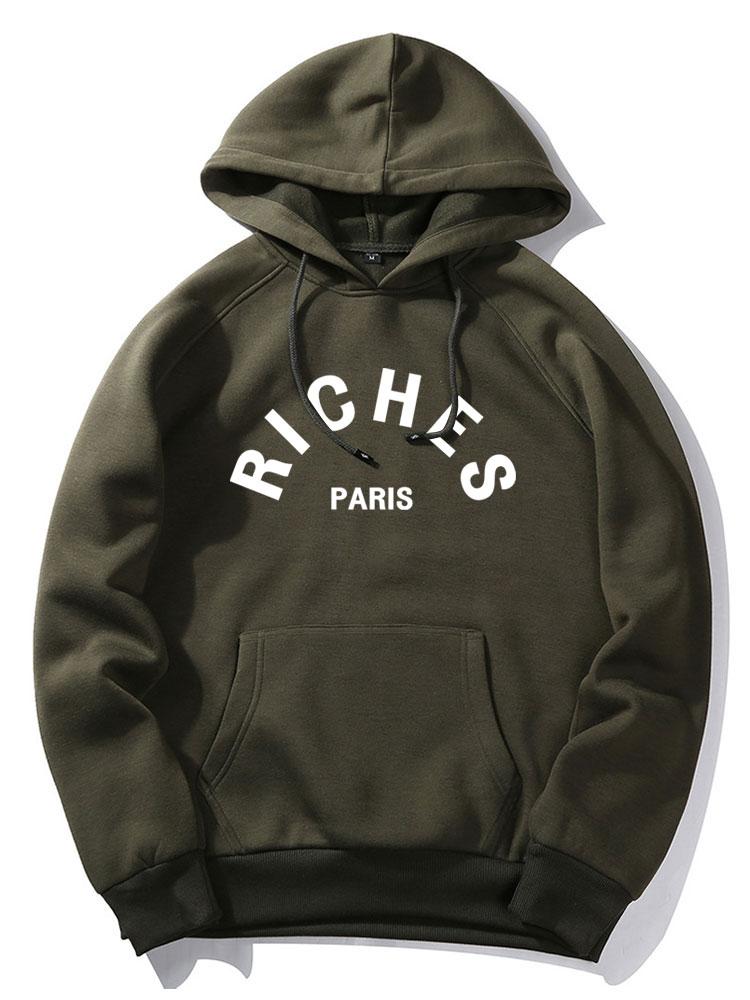 Rich Paris Print Hoodie & Jogger Pants