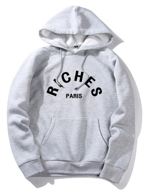 Rich Paris Print Hoodie & Jogger Pants