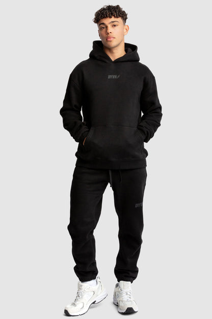 Men's Black Relaxed Fit Hoodie