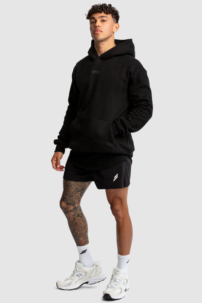 Men's Black Relaxed Fit Hoodie