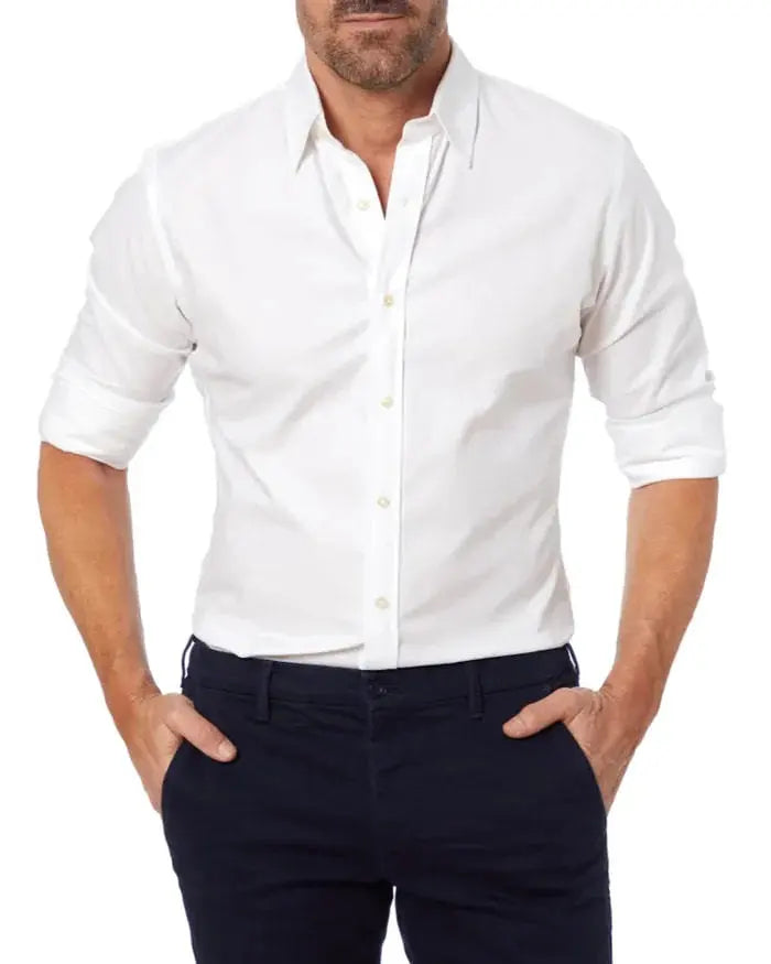 Oxford Stretch Zip Shirt