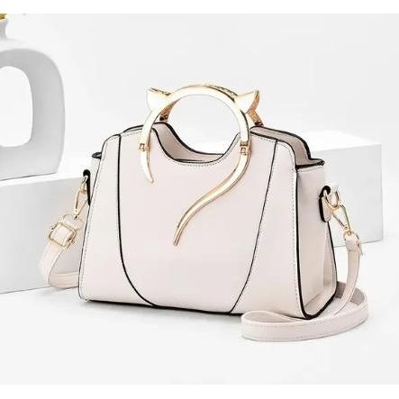 Mulheres Cute Cat Bolsas e Bolsas Elegante PU Handle Bag Top Handle Grande Capacidade Totes Bag Elegante Doce Messenger Bag - MIBA